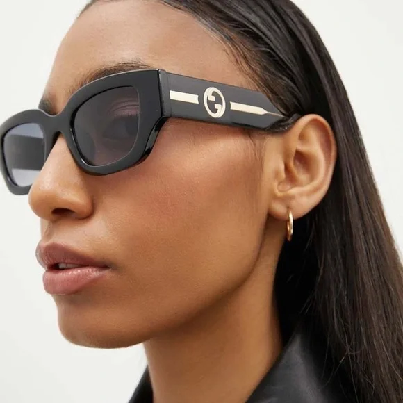 Gucci | Accessories | New Gucci Gg558sk 01 Square Black Grey  display picture 1